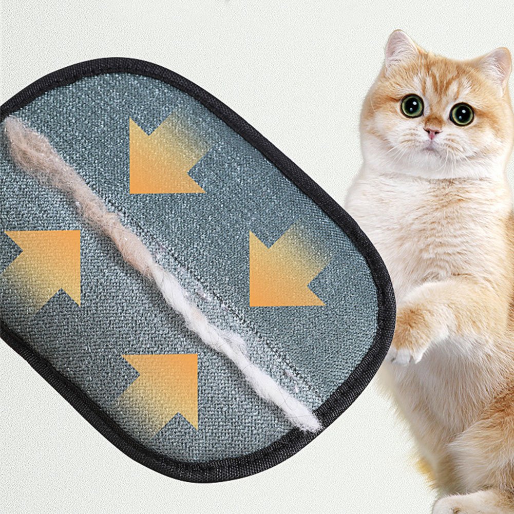 Pet hair remover grooming mitt